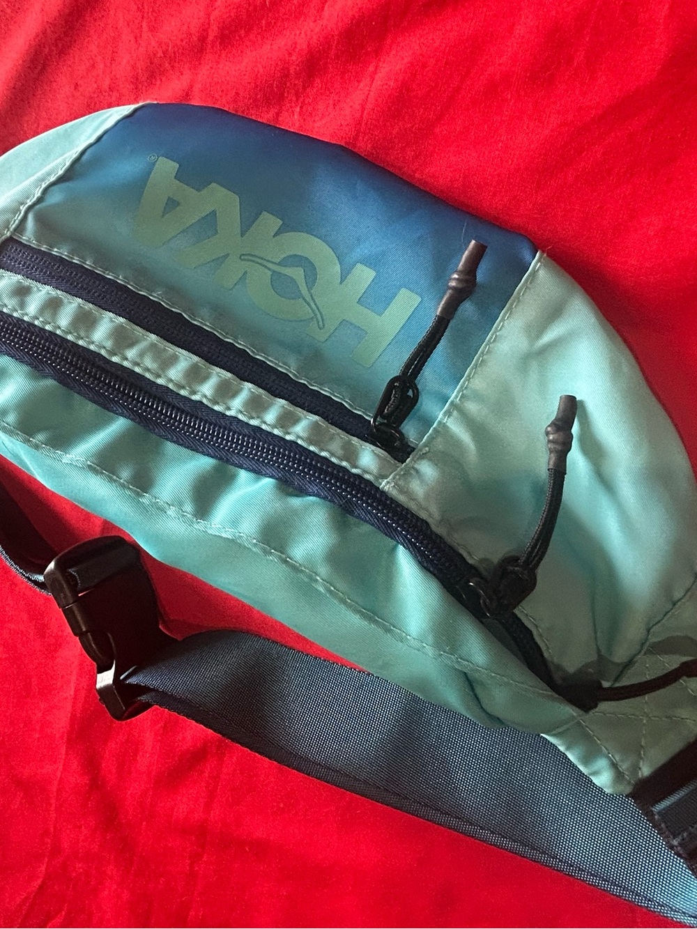 Hoka Teal & Navy Waist Pack - Men's Belt Bag